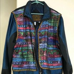 Vintage East West Jacket 90’s zip button retro